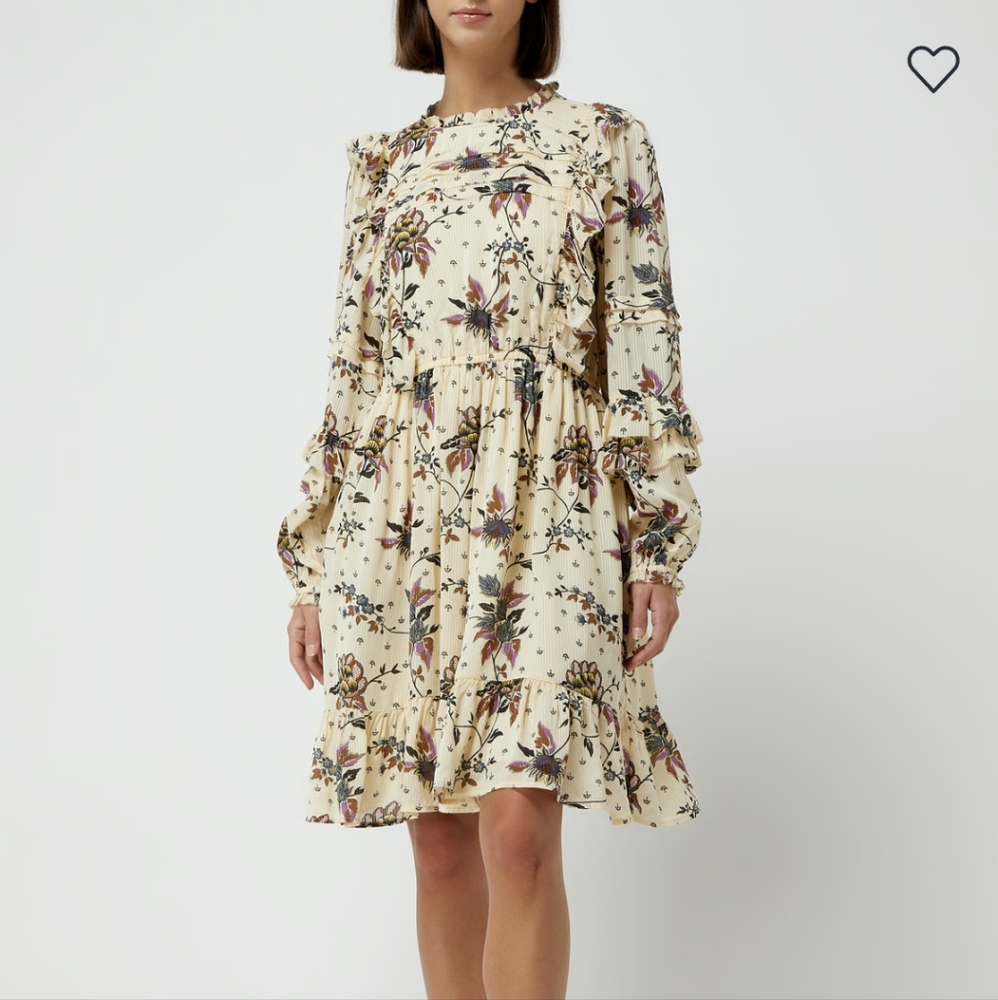 Scotch & Soda Women's Floral Printed Ruffled Dress Size XS